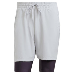 Mens Short and Tight Tennis Set Grey Apparel Adidas