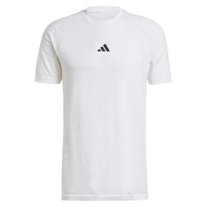 Mens Pro Seamless Tennis Top White Apparel Adidas