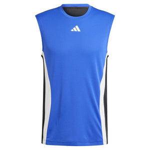 Mens Pro Tennis Tank Lucid Blue and Black Apparel Adidas