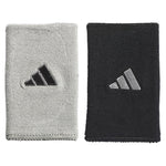 Interval Large Reversible 2.0 Wristband Black and Aluminum 2 Accessories Adidas