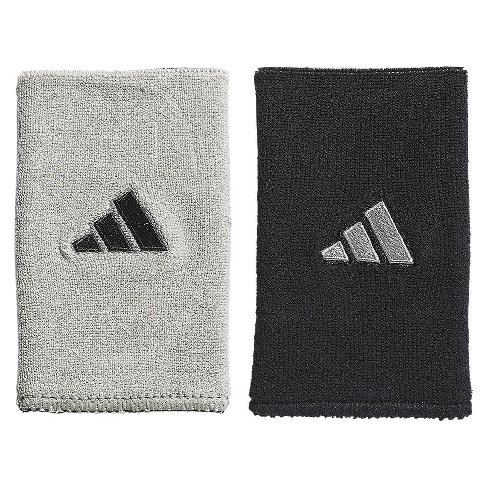 Interval Large Reversible 2.0 Wristband Black and Aluminum 2 Accessories Adidas