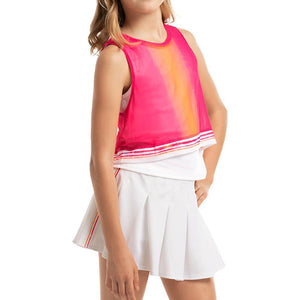 Girl's Shockin' Radiance Tennis Tank Shocking Pink Apparel Lucky In Love