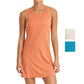Women's Draped Back Performance Tennis Dress Apparel Thrive Societe