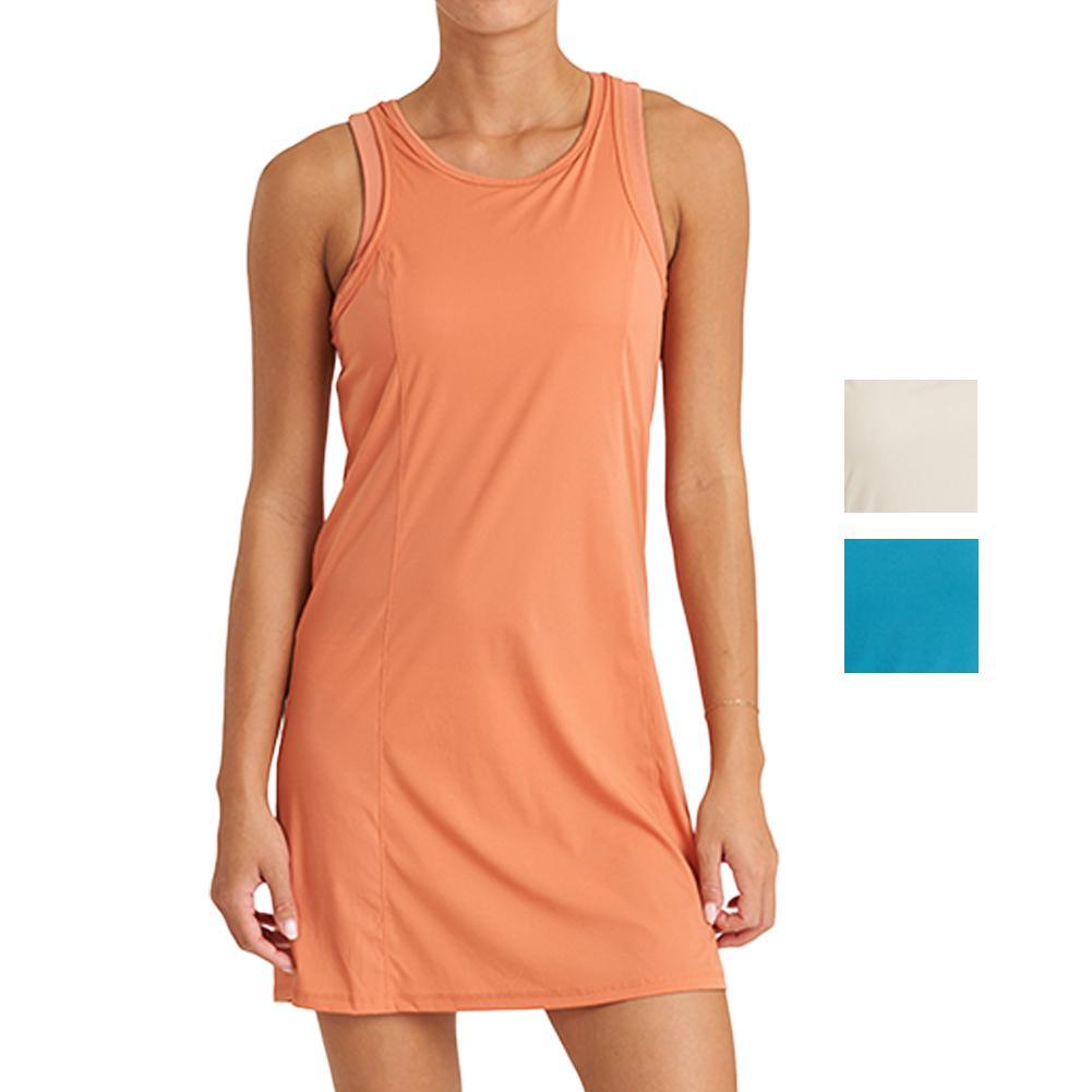 Women's Draped Back Performance Tennis Dress Apparel Thrive Societe