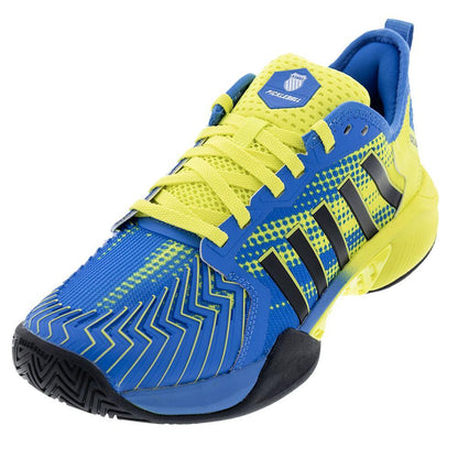 Men's Pickleball Supreme Shoes Brilliant Blue and Optic Yellow Footwear K-Swiss