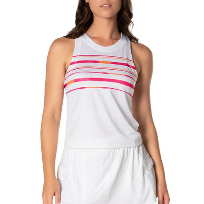 Women's Shock N' Awe Tennis Tank White Apparel Lucky In Love