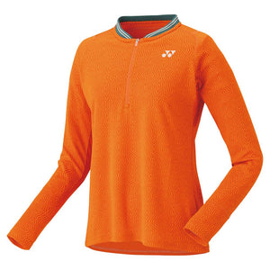 Womens Paris Longsleeve Tennis Top Bright Orange Apparel Yonex