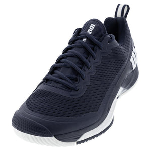 Men's Rush Pro 4.5 Tennis Shoes Navy and White Footwear Wilson