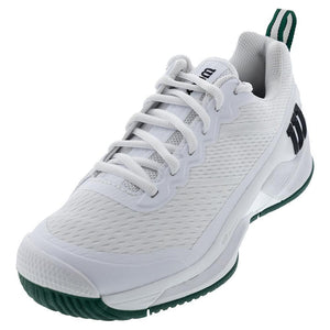 Men's Rush Pro 4.5 Tennis Shoes White and Aventurine Footwear Wilson