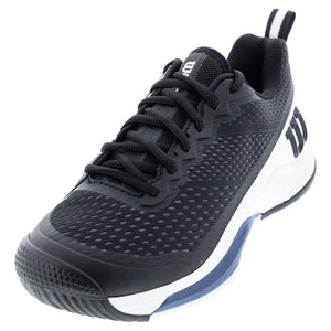 Men's Rush Pro 4.5 Tennis Shoes Black and Ensign Blue Footwear Wilson