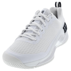 Men's Rush Pro 4.5 Wide Tennis Shoes White Footwear Wilson