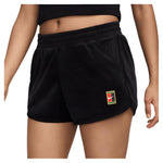 Womens Heritage Mid-Rise Tennis Shorts Black Apparel Nike