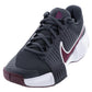 Mens GP Challenge Pro Tennis Shoes Dark Smoke Grey and Sangria Footwear Nike