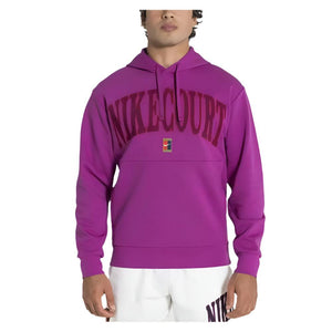 Mens Heritage Dri-Fit Fleece Tennis Hoodie Sangria Apparel Nike