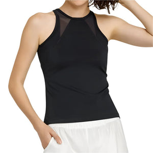 Women's Arancia Racerback Tennis Tank Onyx Apparel Tail