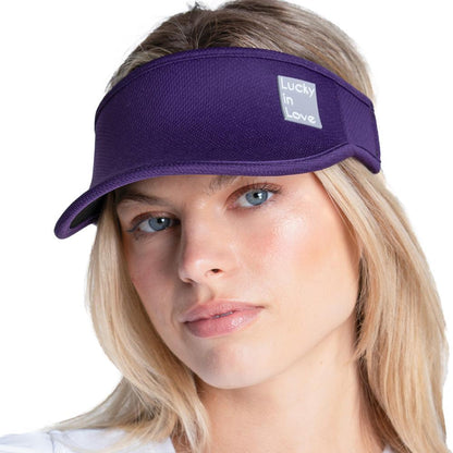 Women`s Lucky Logo Stretch Tennis Visor Apparel Lucky In Love