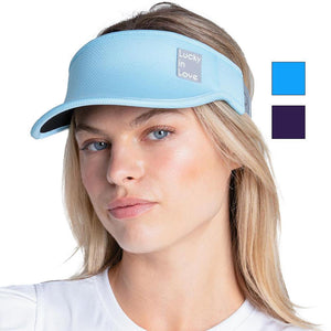 Women`s Lucky Logo Stretch Tennis Visor Apparel Lucky In Love