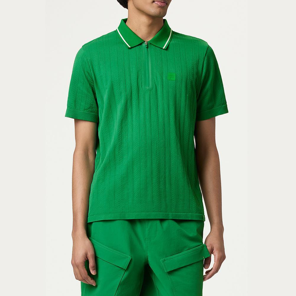 Mens Challenger Cable Zip Tennis Polo Apparel Fila