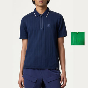 Mens Challenger Cable Zip Tennis Polo Apparel Fila