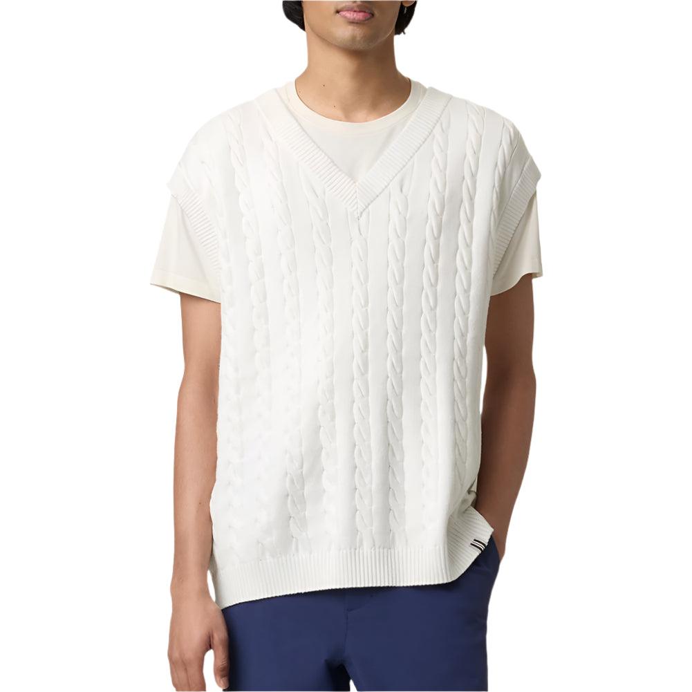 Mens Baseline Cable Knit Tennis Vest Apparel Fila