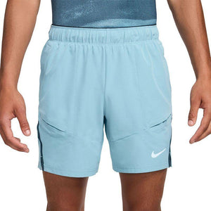 Men's Court Dri-FIT Advantage 7 Inch Tennis Short Denim Turq and Armory Navy Apparel Nike