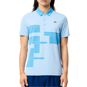 Men's Novak Djokovic Graphic Tennis Polo (Fan) Overview and Argentine Blue Apparel Lacoste