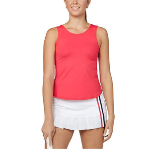 Womens Wild Flowers 22 Inch Tennis Tank Berry Red Apparel Sofibella