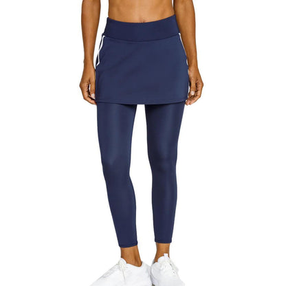 Womens Annia Pickleball Skeggings Navy Blue Apparel Spin-It