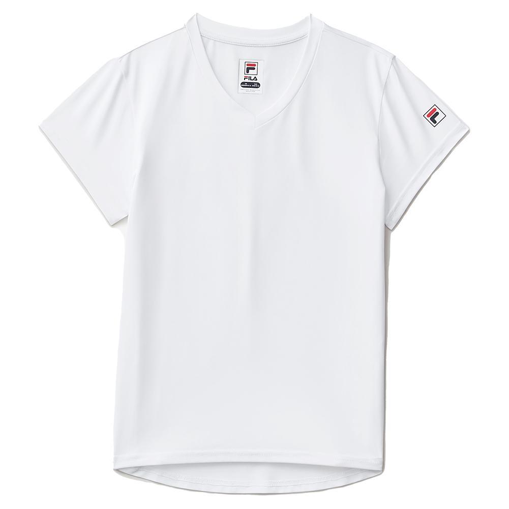 Girls Short Sleeve Performance Tennis Top Apparel Fila