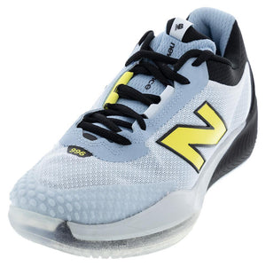 Women`s FuelCell 996v6 D Width Tennis Shoes Quarry Blue and Black Footwear New Balance