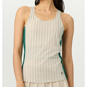 Womens Performance Iconic Racerback Tennis Tank Green Jacket and Angora Apparel Fila