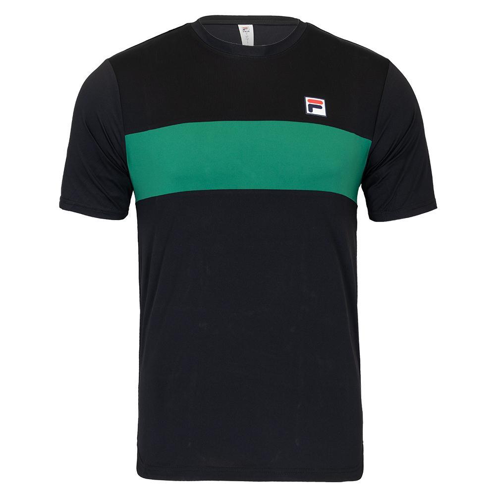 Mens Short Sleeve Tennis Crew Apparel Fila