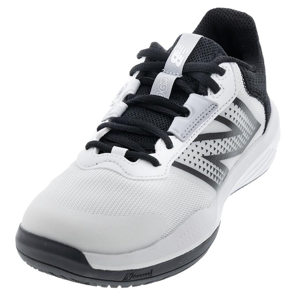 Women's 696v6 D Width Tennis Shoes White and Black Footwear New Balance