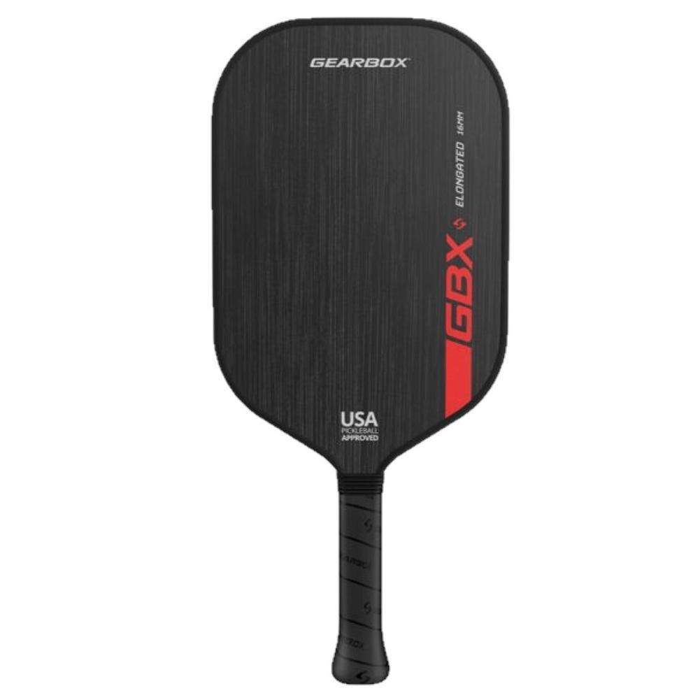 GBX Elongated 8.5oz Pickleball Paddle Red Racquets Gearbox