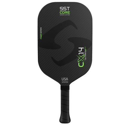 CX14E Power Elongated 3 15/16` 8.5 oz Pickleball Paddle Green Racquets Gearbox