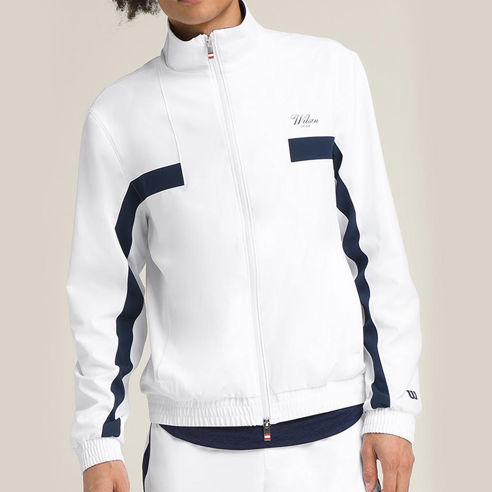 Men's Grand Slam Tennis Jacket Bright White Apparel Wilson