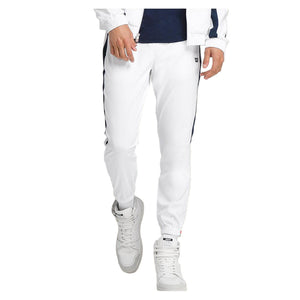 Men's Grand Slam Tennis Jogger Bright White and Classic Navy Apparel Wilson