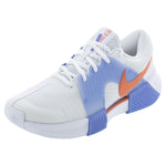 Women`s Zoom GP Challenge 1 Tennis Shoes White and Lt Wild Mango Footwear Nike