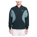 Men`s Court Dri-FIT Advantage Tennis Jacket Armory Navy and Denim Turq Apparel Nike