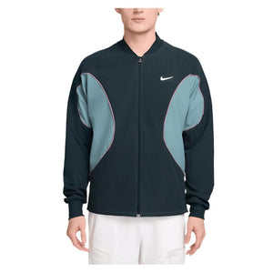 Men`s Court Dri-FIT Advantage Tennis Jacket Armory Navy and Denim Turq Apparel Nike
