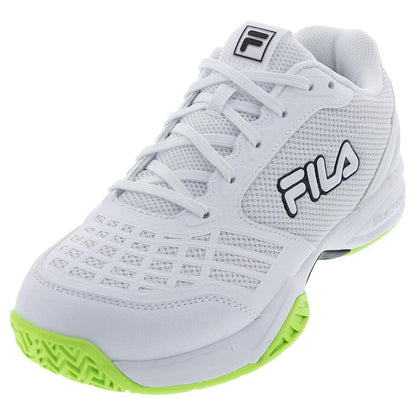 Juniors' Axilus 3 Tennis Shoes White and Black Footwear Fila