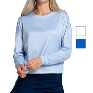 Women's LUV Hype Long Sleeve Tennis Top Apparel Lucky In Love