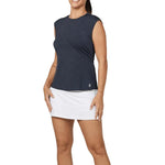 Womens Shades of Pink Tennis Top Black Melange Apparel Sofibella