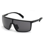 Men`s Active Sunglasses Shiny Black and Smoke Accessories Adidas