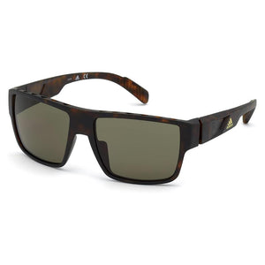 Men`s Active Sunglasses Dark Havana and Green Accessories Adidas