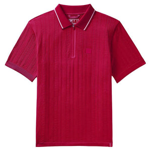 Mens Challenger Cable Zip Tennis Polo Apparel Fila