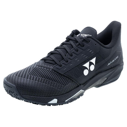 Men`s Power Cushion AD-ACCEL Clay Tennis Shoes Black Footwear Yonex