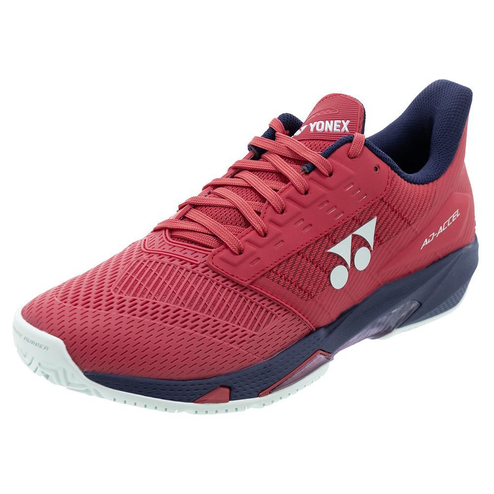 Women`s Power Cushion AD-ACCEL All Court Tennis Shoes Sunset Red Footwear Yonex