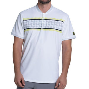 Men`s Strike Short Sleeve Tennis Henley Kiwi Apparel K-Swiss