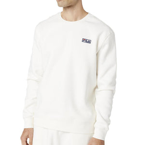 Unisex Garran Soft Fleece Crewneck Sweatshirt Gardenia and Black Apparel Fila